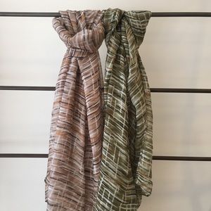 Light weight printed scarves